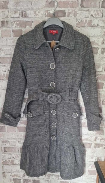 Long manteau gris