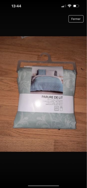 Parrure de lit 140/200 cm neuve