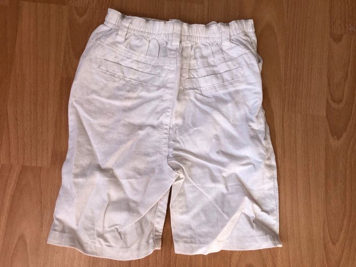 Beau short long/pantacourt blanc été T. 23 mois/86 cm Orchestra neuf avec étiquette - photo numéro 2