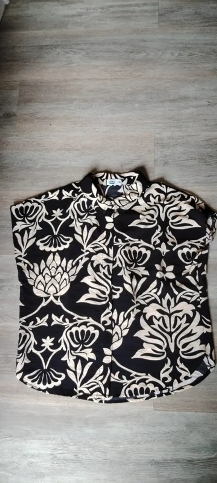 Chemisier sans manche imprimé