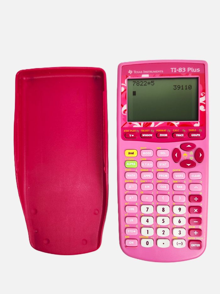 Calculatrice graphique Texas Instruments TI-83 Plus - Édition rose