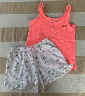 Pyjama fluo 8 ans