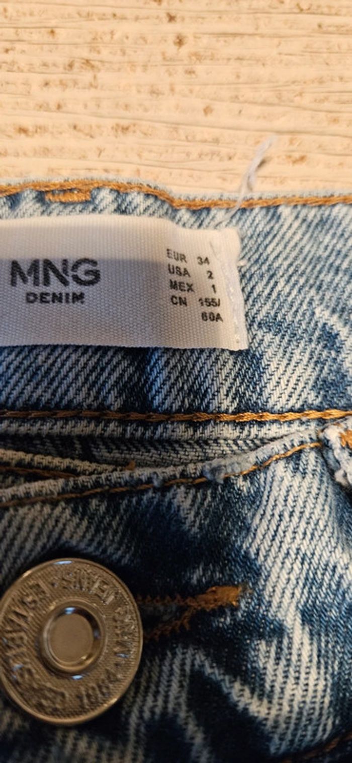 Jean s bleu Mom de Mango, taille 34, nickel - photo numéro 9