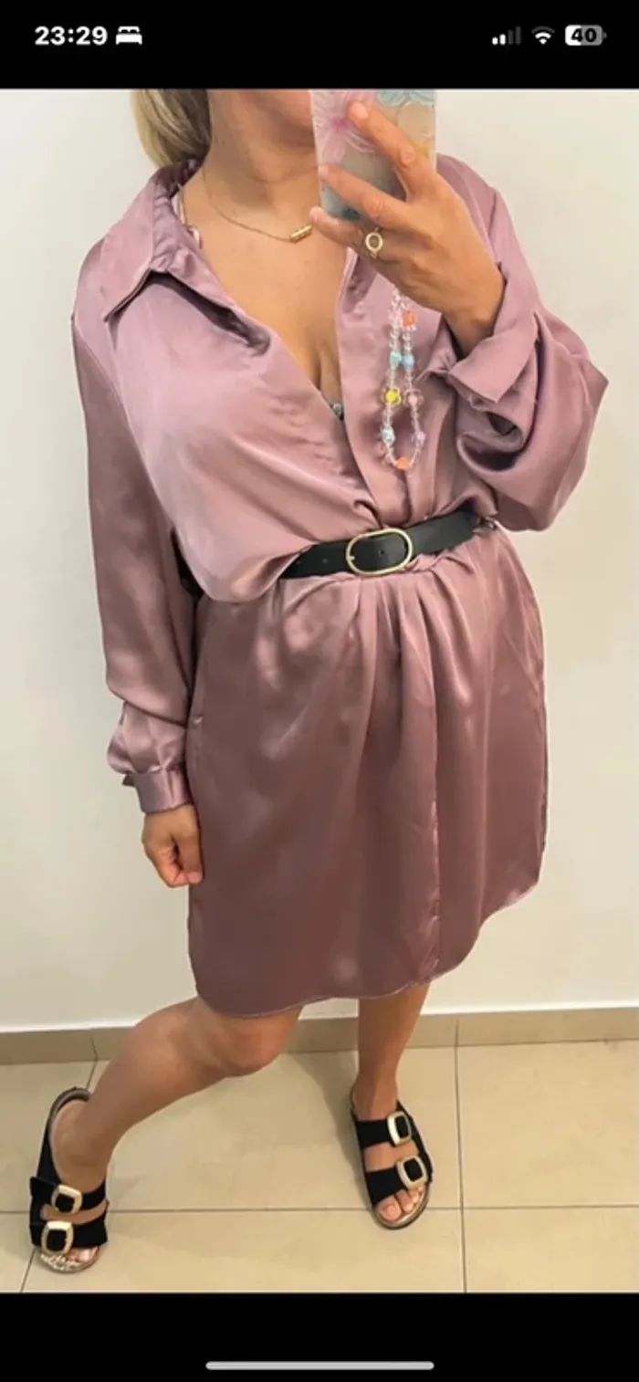 Robe satinée Zara - photo numéro 2
