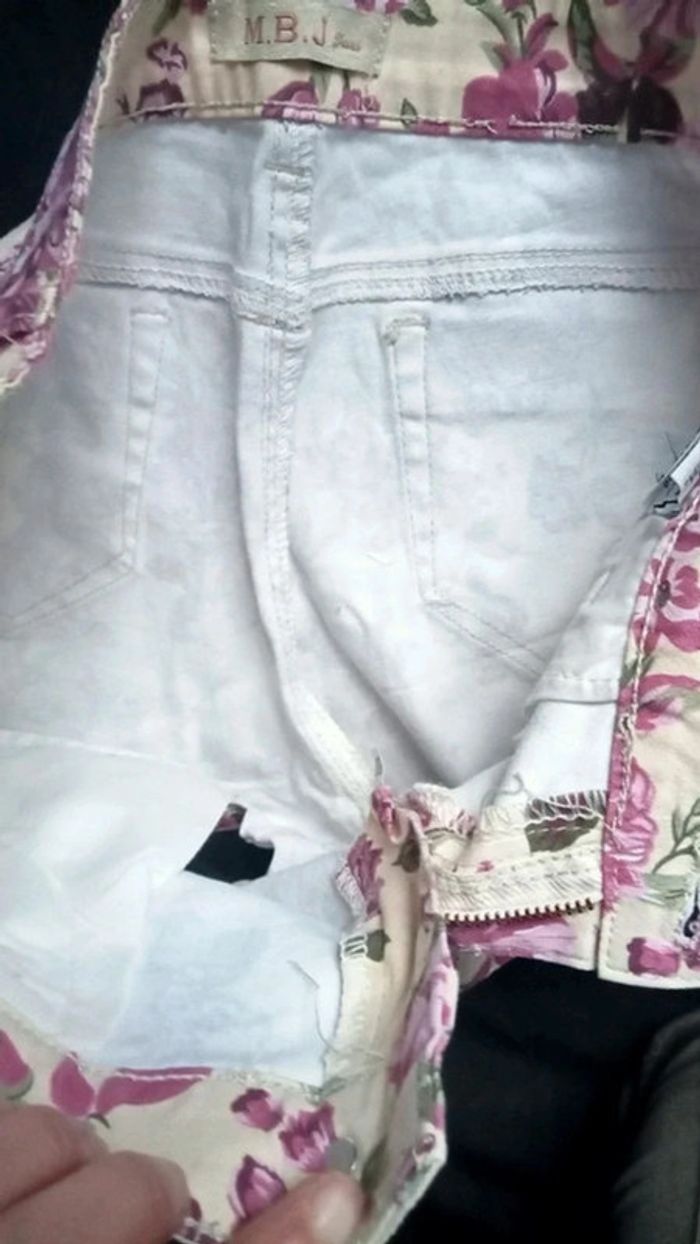 Short en jean à motif - photo numéro 5