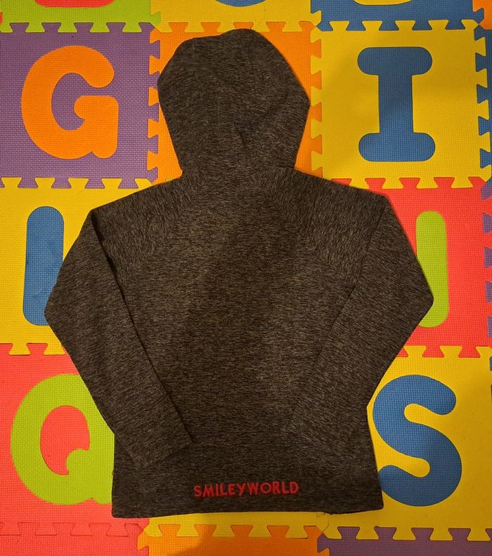 Sweat capuche gris smiley, smiley world, taille 12 ans (152 cm) - photo numéro 2