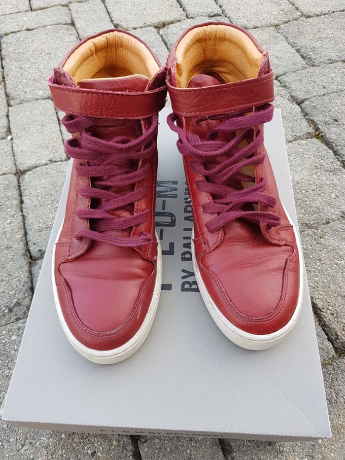 Baskets montantes rouges Palladium T38