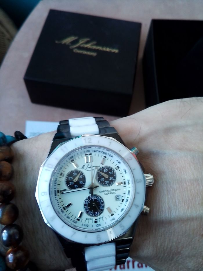 Montre Chronographe en céramique M. JOHANSSON - photo numéro 4