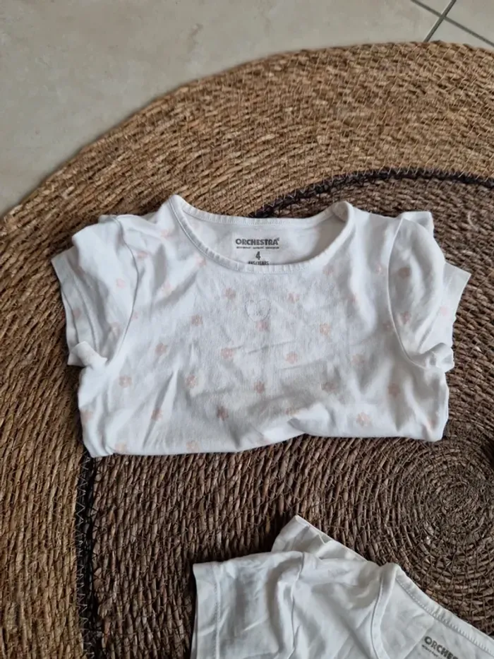 Lot de 3 tee-shirt manches courtes Orchestra taille 4 ans - photo numéro 2