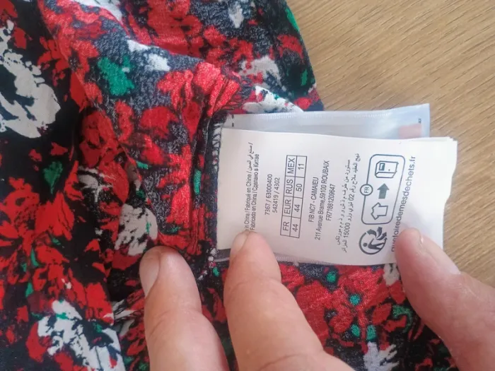 Vends Jupe longue fleurie Camaïeu - Taille 44 - photo numéro 7