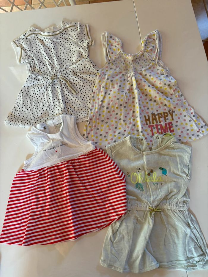 Lot 4 robes été 6 mois