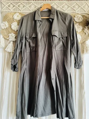 Chemise longue kaki taille S