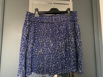 Jupe fluide bleu MKT taille 40