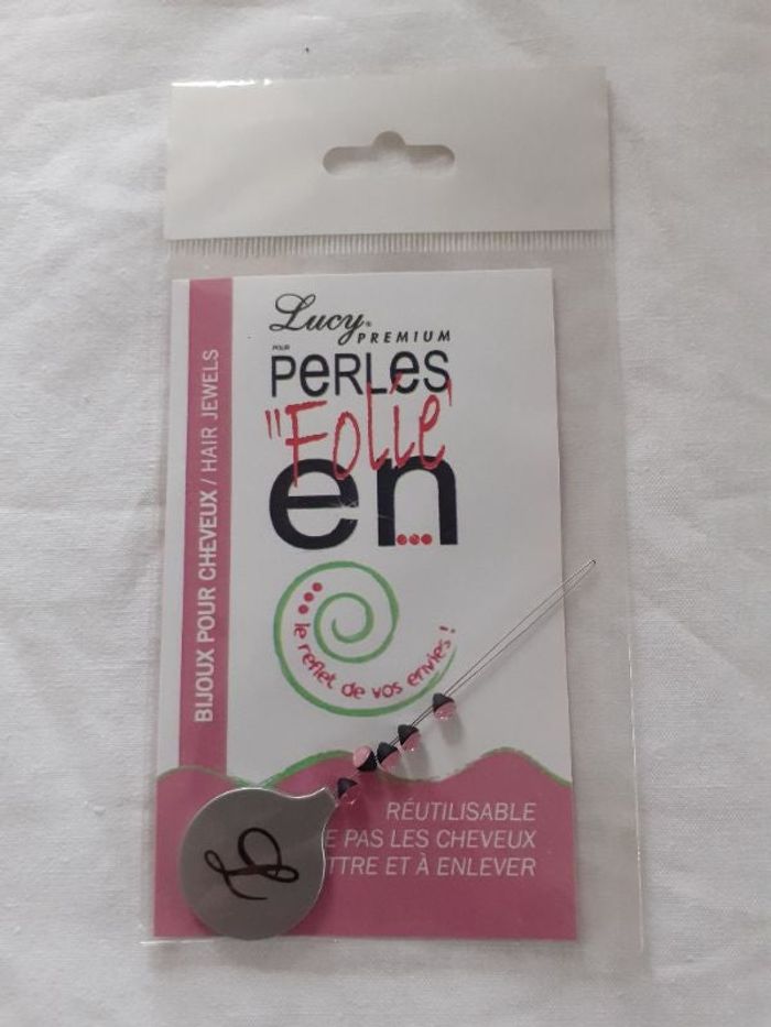 Bijoux pour cheveux pince réutilisable pour mettre des perles