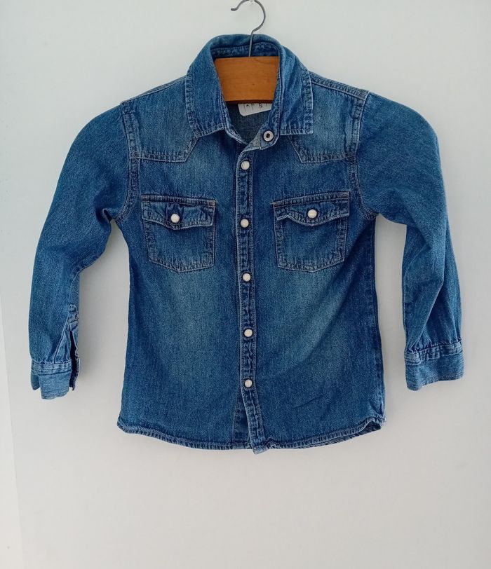 Kiabi chemise en jean 6 ans garçon - photo numéro 2