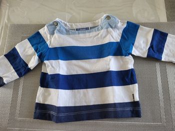 Tee-shirt garçon manches longues Jacadi 6 mois neuf sans étiquette 
