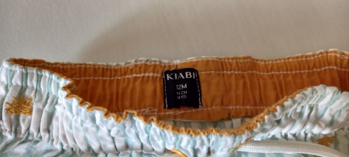 Short de bain rayé vert Kiabi 12 mois - photo numéro 5