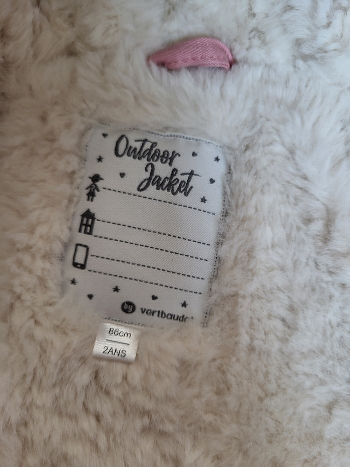 Manteau chaud fille 2 ans Vertbaudet - photo numéro 3
