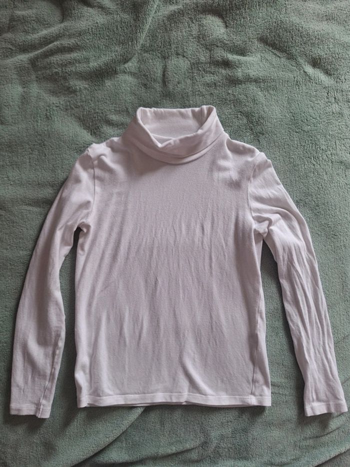 Col roulé blanc