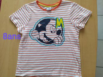 Tee shirt manches courtes 8 ans Mickey
