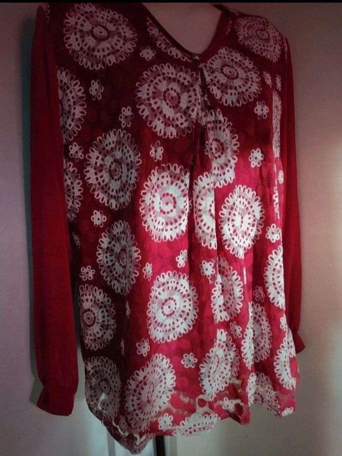 Blouse manches transparentes 44 - photo numéro 2