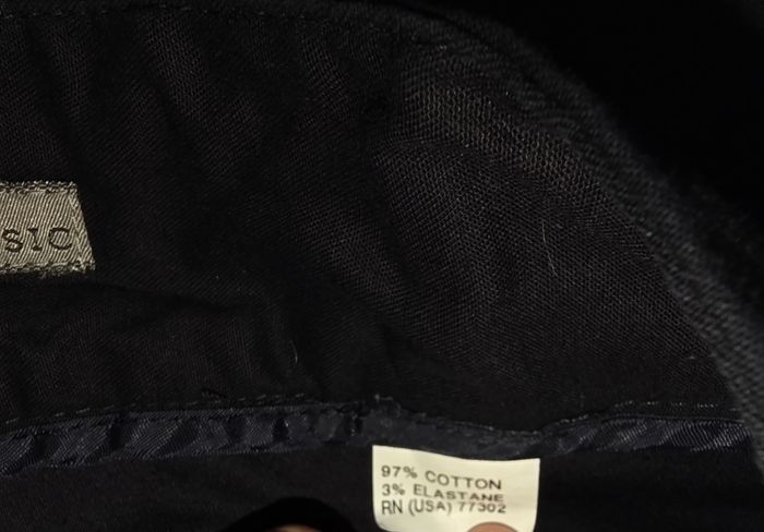 Jupe crayon coton bleu marine XS - photo numéro 4