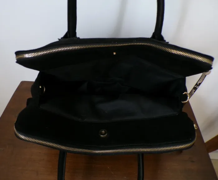 Sac Camaïeu (velours noir) - photo numéro 7
