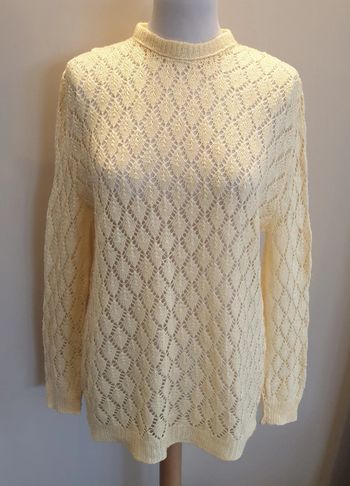 Pull mailles ajourées Taille Unique