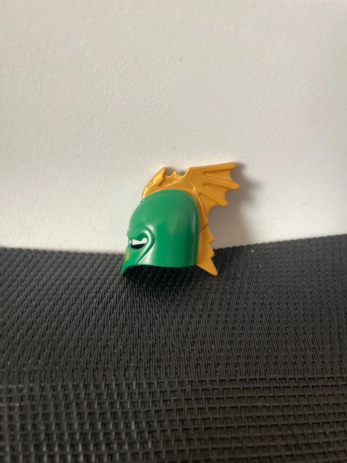 Playmobil casque chevalier du dragon vert 4586 armure moyen âge château citadelle forteresse - photo numéro 3