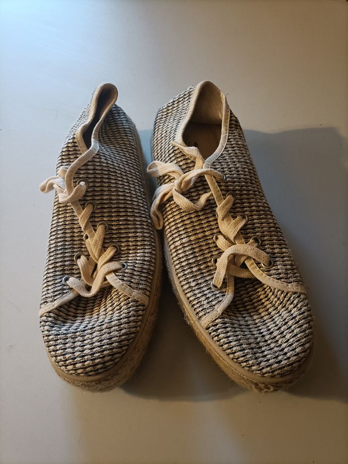 Chaussures plateforme en corde style espadrille - photo numéro 4