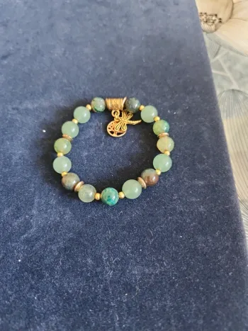 bracelet perles jaspe et aventurine