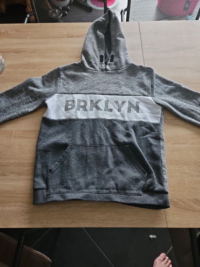 Sweat capuche "Brklyn" taille 11-12ans - photo numéro 2