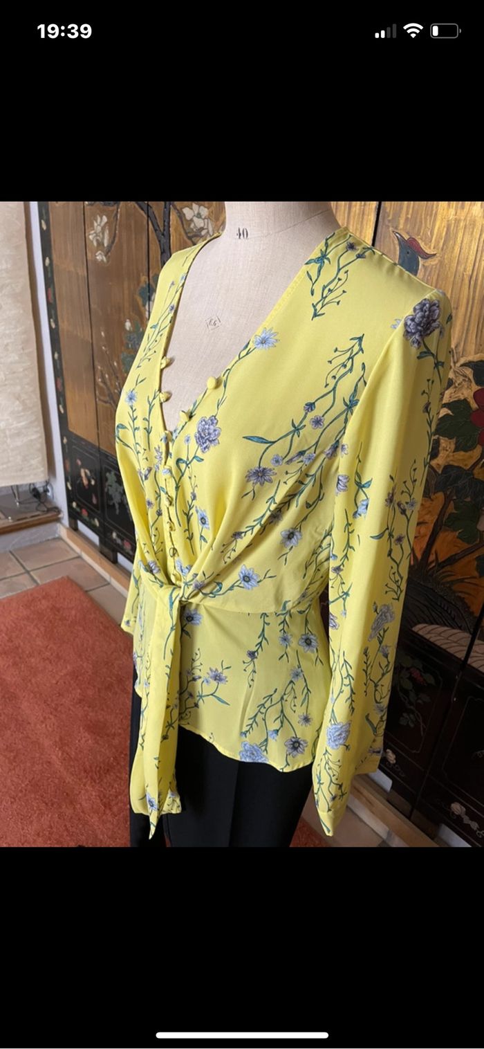 Chemisier à fleurs taille 42 - photo numéro 2