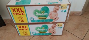 232 couches Pampers Harmonie new baby taille 2