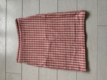 Jupe Banana Republic rose et crème à motifs pied de poule doublée