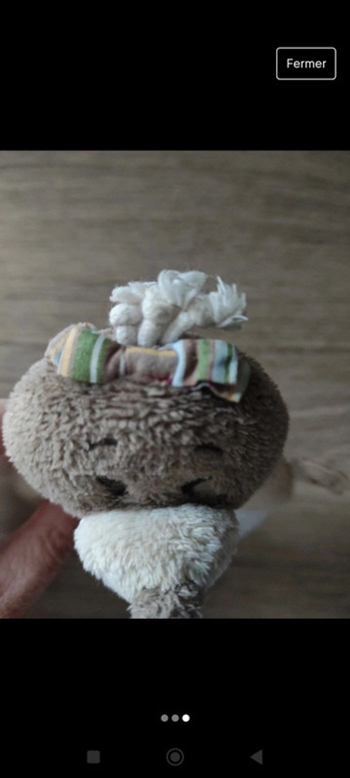 Hochet de dentition en peluche - photo numéro 3