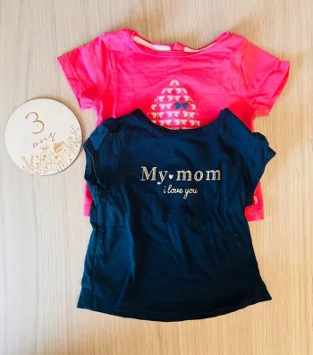 Lot de t shirt manches courtes