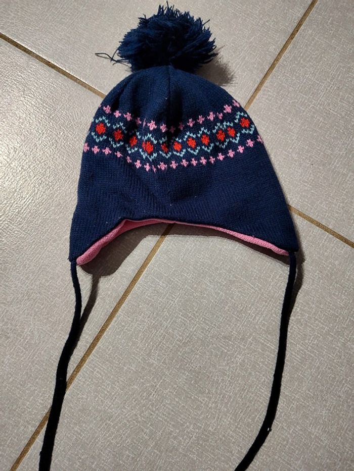 Bonnet péruvien à pompon T.47 cm - photo numéro 3
