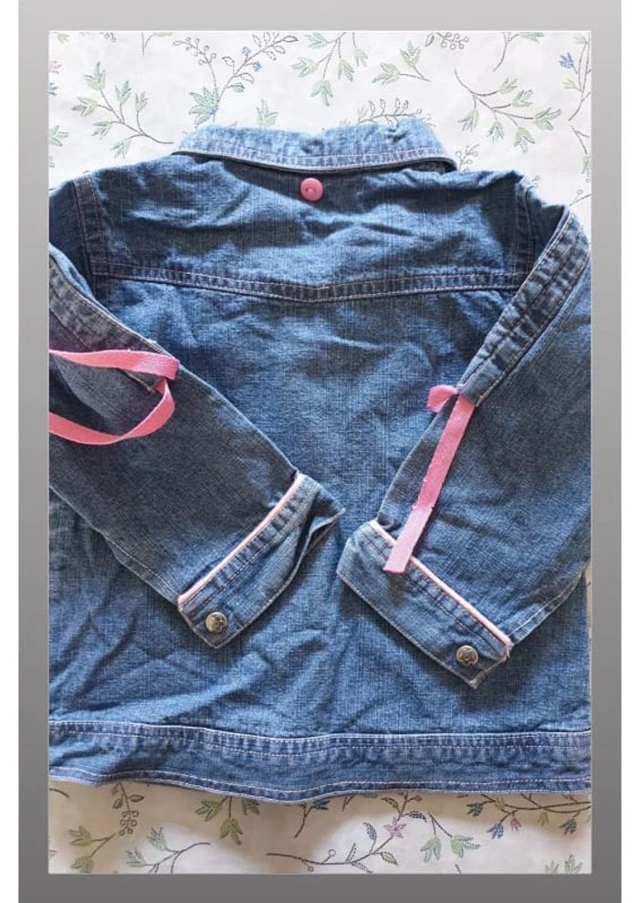 veste en jean bleu fille "soleil" Tom et Kiddy 18 mois - photo numéro 3