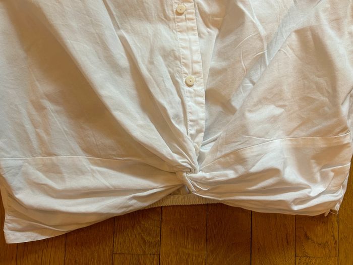 Chemisier manches longues blanc - Taille L - photo numéro 2