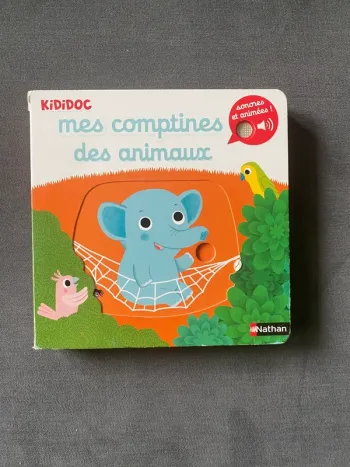 Livre sinore kididoc mes comptines des animaux