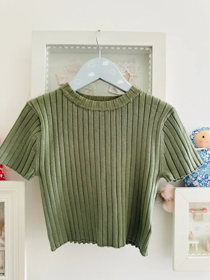 Teeshirt coton côtelé