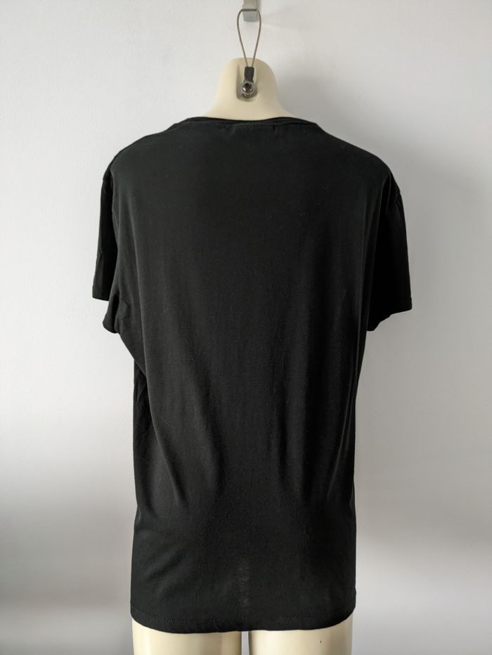 T-shirt noir Lacoste - taille M - photo numéro 2