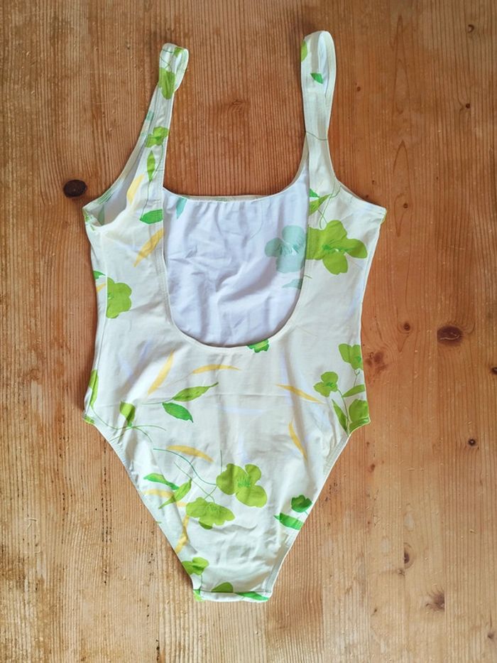Maillot de Bain 1 Pièce Floral - couleur pastel- Taille 44/XXL - TBE - photo numéro 2