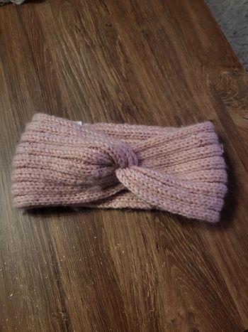 Heaband bandeau chaud femme ou fille rose poudrée zeeman