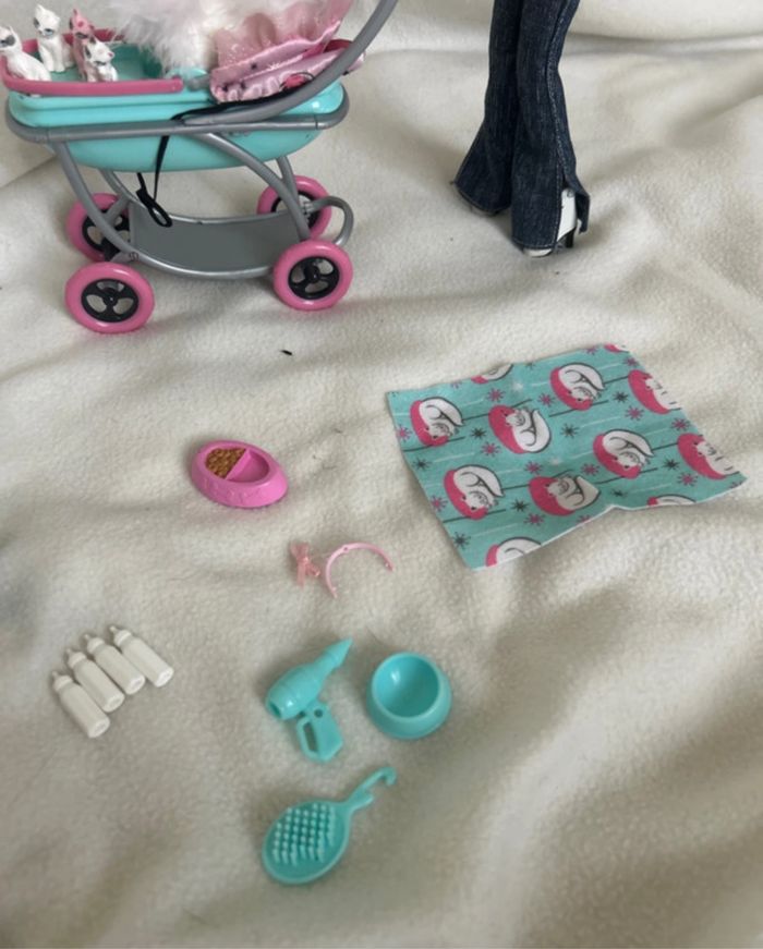 Barbie Posh Pets Kitten Style Doll Set Mattel B5748 - photo numéro 2