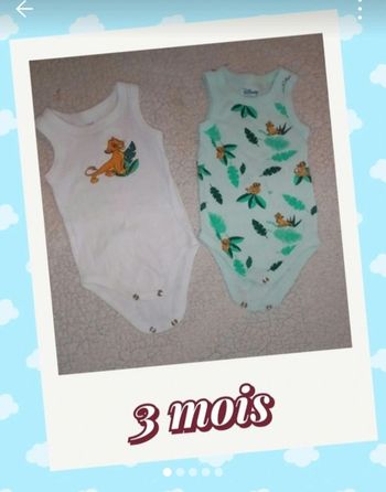 Lot bodies roi lion 3mois