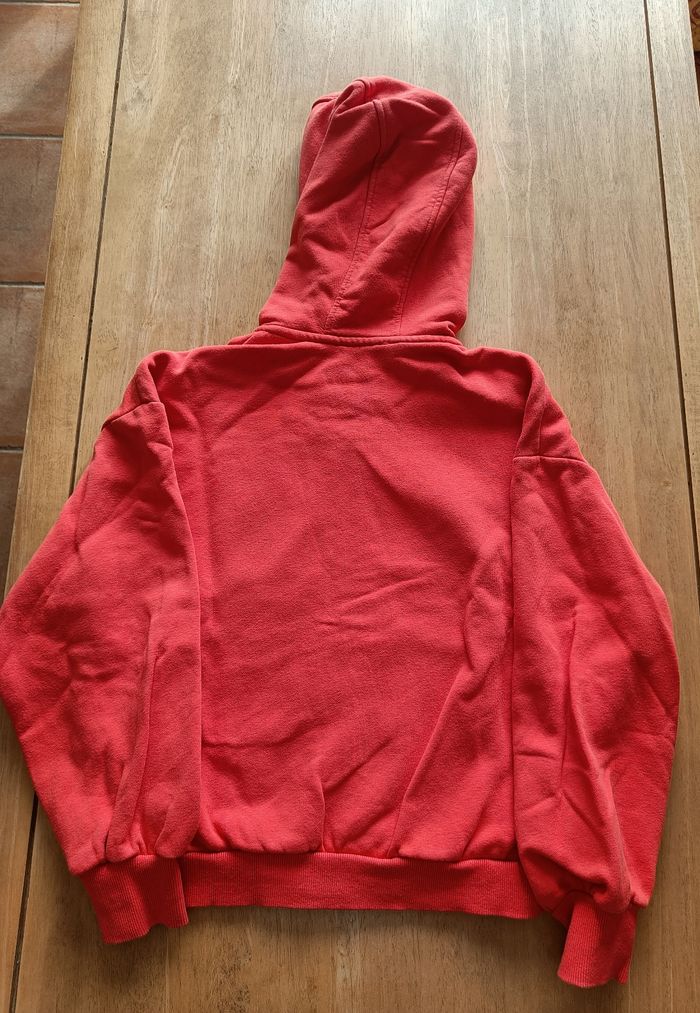 Veste sweat zippée Catimini rouge 10 ans - photo numéro 3