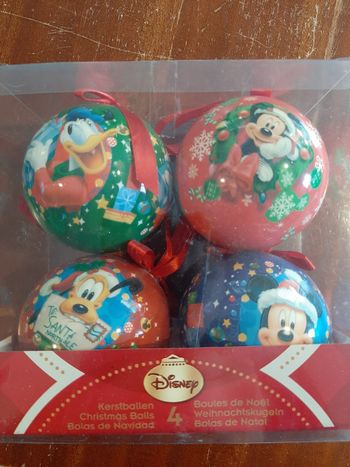4 boules de Noël Disney