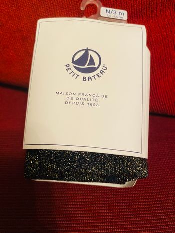 Collant paillette petit bateau